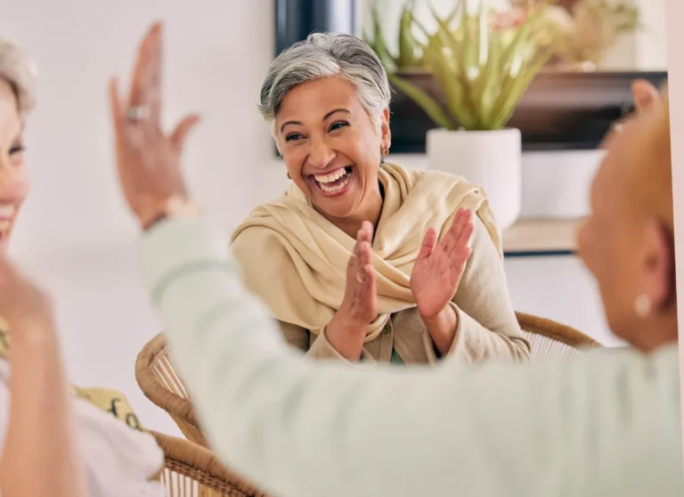 Residents enjoying amenities in the community common area
