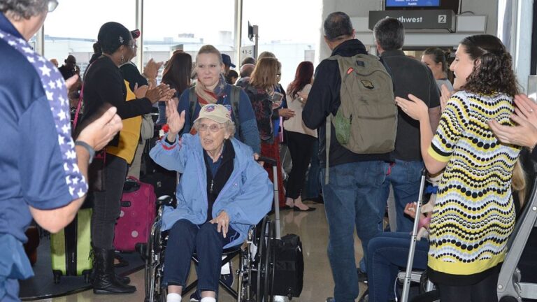Two Buckner Villas residents attend All Women Honor Flight